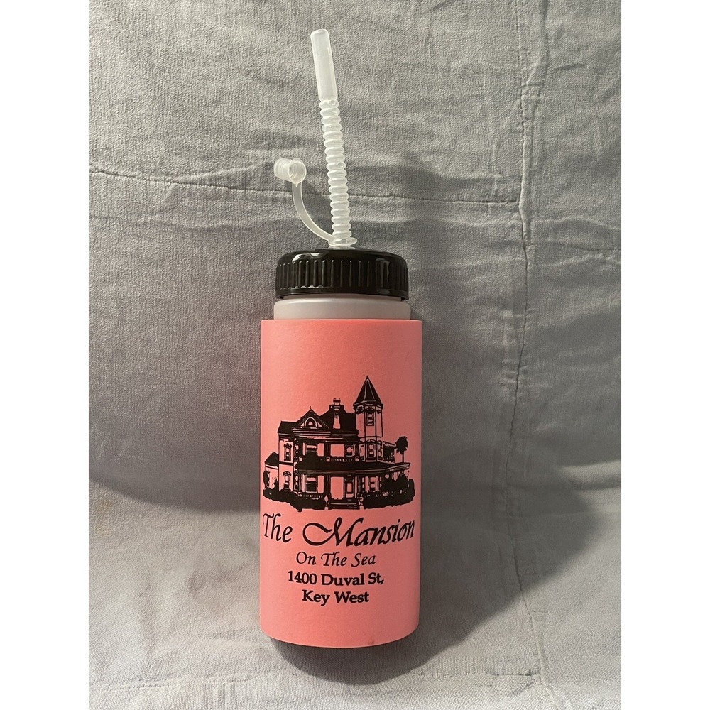 Key West Buoy Beach‎ Bar at the Mansion on the Sea Pink Insulated Drink Bottle